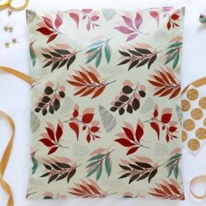 50 Fall Leaves Poly Mailers 14x17